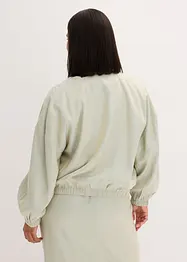 Blusjacka av glansigt material, bonprix