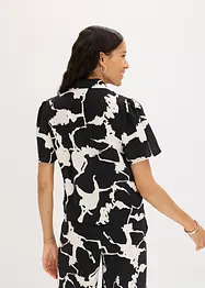 Blus av böljande satin, bonprix