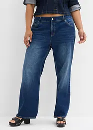 Straight jeans medelhög midja, bonprix