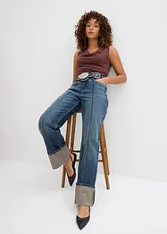 Straight Jeans med hög midja, bonprix