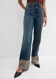 Straight Jeans med hög midja, bonprix