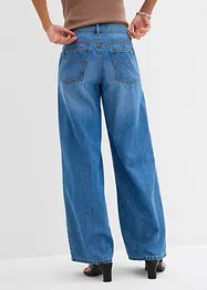 Wide Leg Jeans med medelhög midja, bonprix