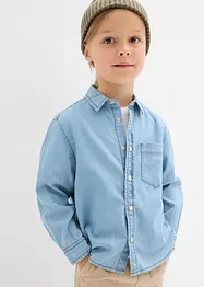 Jeansskjorta av ekologisk bomull, bonprix