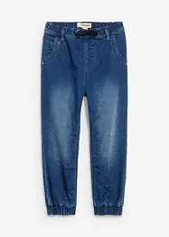 Dra på-jeans i trikå, regular fit, Straight, bonprix