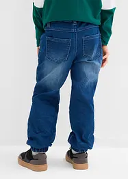 Dra på-jeans i trikå, regular fit, Straight, bonprix