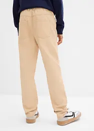 Regular Fit-dra på-byxa i ren bomull, Straight, bonprix