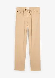 Regular Fit-dra på-byxa i ren bomull, Straight, bonprix