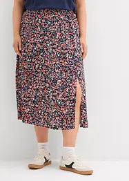 Midikjol av viskos, bonprix