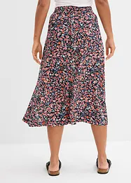 Midikjol av viskos, bonprix