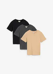 T-shirt av ekologisk bomull (3-pack), bonprix