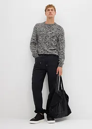 Grovstickad tröja i bomullsblandning, bonprix