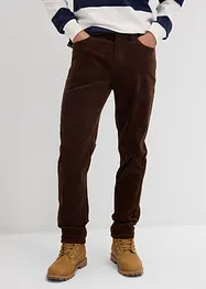 Stretchig manchesterbyxa med bekvämt snitt, Slim Fit, bonprix