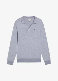 Finstickad tröja i bomullsblandning, bonprix