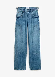 Jeans Wide Leg Mid Waist, bonprix