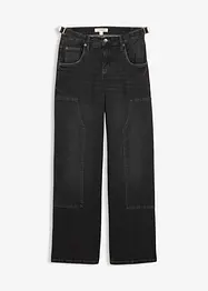 Jeans Wide Leg Mid Waist, bonprix
