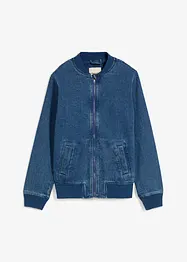 Jeansjacka i blusmaterial, bonprix