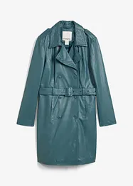 Trenchcoat av skinn, bonprix