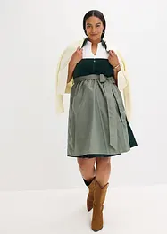 Mellanlång dirndl med sammet (2 delar), bonprix
