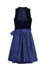 Dirndl med sammetlivstycke och satinförkläde (2 delar), bonprix