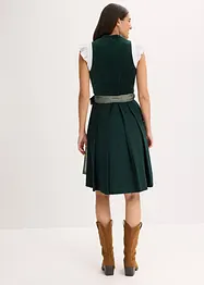 Mellanlång dirndl med sammet (2 delar), bonprix