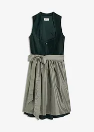 Mellanlång dirndl med sammet (2 delar), bonprix