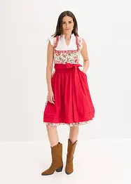 Dirndl med broderat förkläde (2 delar), bonprix
