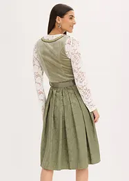 Dirndl med paljettförkläde (2 delar), bonprix