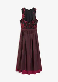 Mellanlång dirndl med sammet (2 delar), bonprix