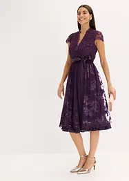 Dirndl med broderi och sammetskjol (2 delar), bonprix