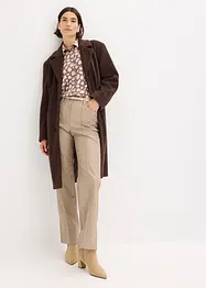 Kort kappa med yllelook, bonprix