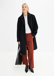 Kort kappa med yllelook, bonprix