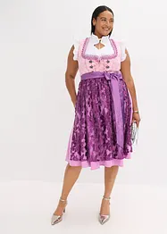 Dirndl med paljettförkläde (2 delar), bonprix