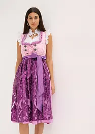 Dirndl med paljettförkläde (2 delar), bonprix