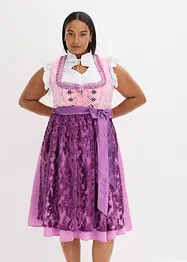 Dirndl med paljettförkläde (2 delar), bonprix