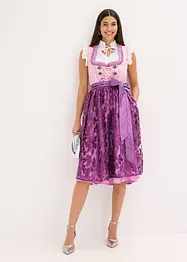 Dirndl med paljettförkläde (2 delar), bonprix