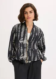 Blusjacka av satin med mjukt fall, bonprix