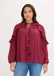 Blustunika med volanger, bonprix