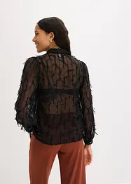 Blus med fransdetaljer, bonprix