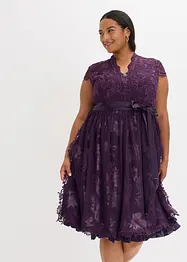 Dirndl med broderi och sammetskjol (2 delar), bonprix