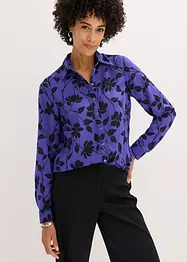 Mönstrad chiffongblus, bonprix