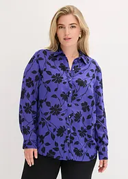 Mönstrad chiffongblus, bonprix