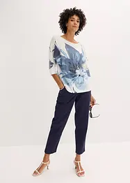 Tröja med blommotiv, bonprix