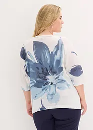 Tröja med blommotiv, bonprix