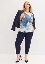 Tröja med blommotiv, bonprix