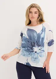 Tröja med blommotiv, bonprix