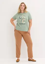 T-shirt med glittrigt tryck, bonprix
