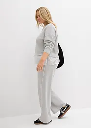 Sweatshirt med blusinfällning, bonprix