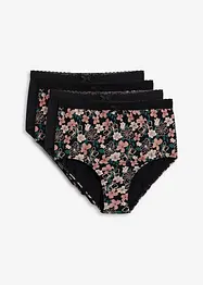 Midjetrosa med ekologisk bomull (4-pack), bonprix