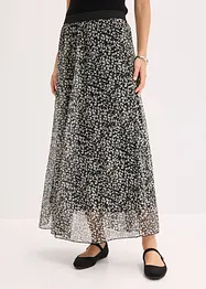 Kjol av mesh och jersey, bonprix