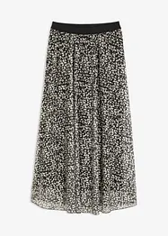 Kjol av mesh och jersey, bonprix
